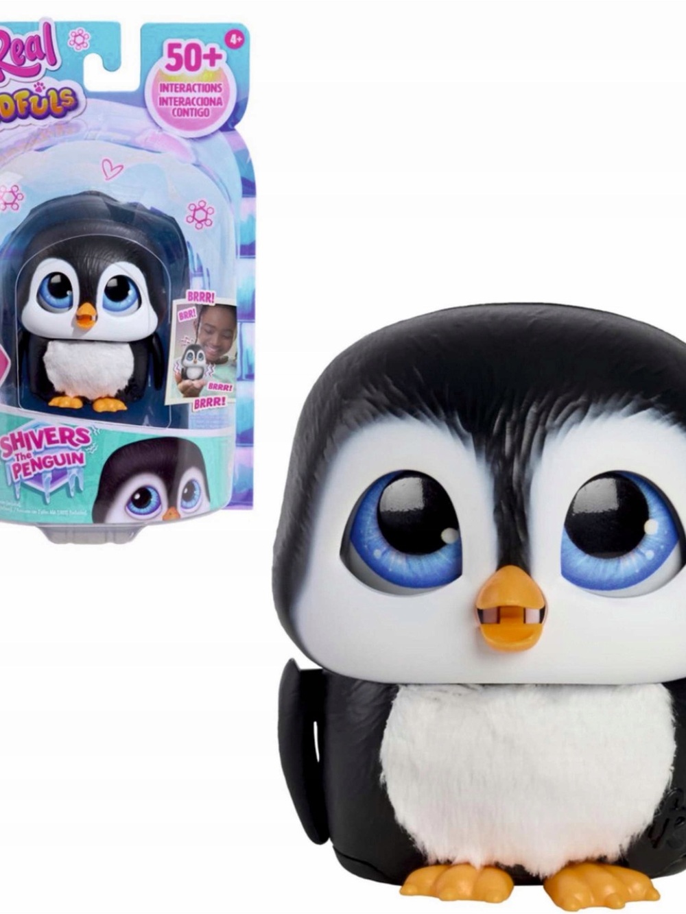 furreal Real Littles Shivers the Penguin Plush Figure Black, White